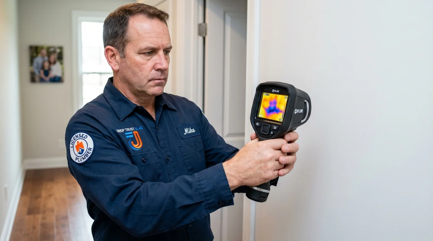 Thermal imaging leak detection by Johns Plumbing LLC in Coweta